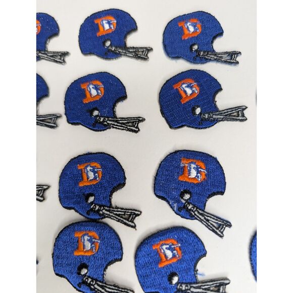 Vintage 1980s Denver Broncos 1.5" Helmet Patch Old Logo Throwback Lot Of 32 - Picture 2 of 5